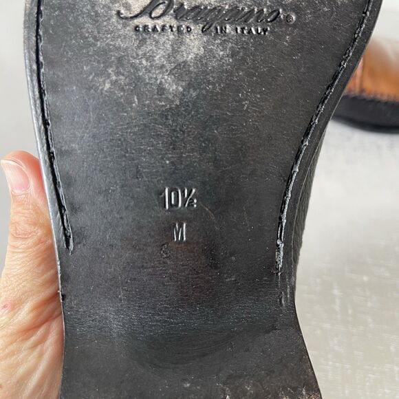 Bragano by Cole Haan Men's Two Tone Leather Loafers Black Brown 10.5 Italy - Picture 11 of 14